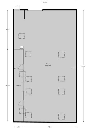 Floorplan - Gaagweg 36B, 2636 AK Schipluiden